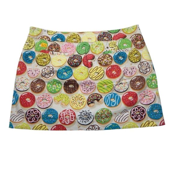 Loudmouth Ladies Size 14 Golf Skirt Skort Donuts Multicolor Tennis Pickle Ball - Picture 4 of 7